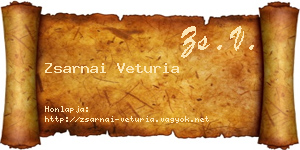 Zsarnai Veturia névjegykártya